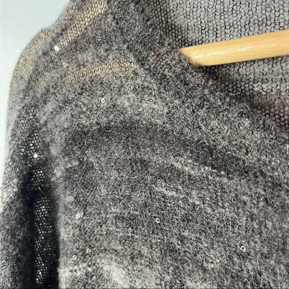 Vince Brown Ombre Knit Sparkle Round Neck Pullover Sweater S - Picture 4 of 4